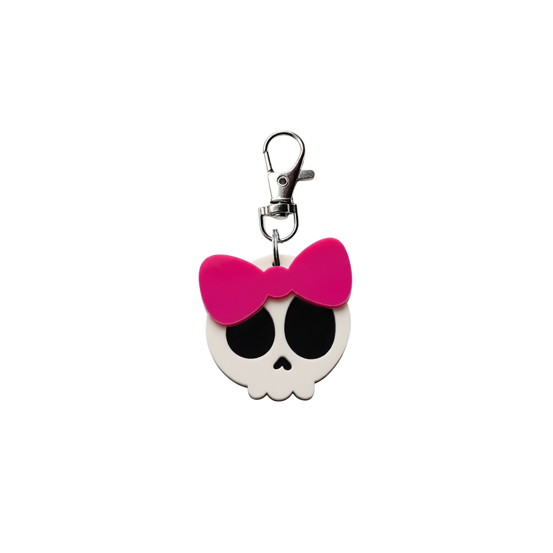 Placa ID Calavera Girl