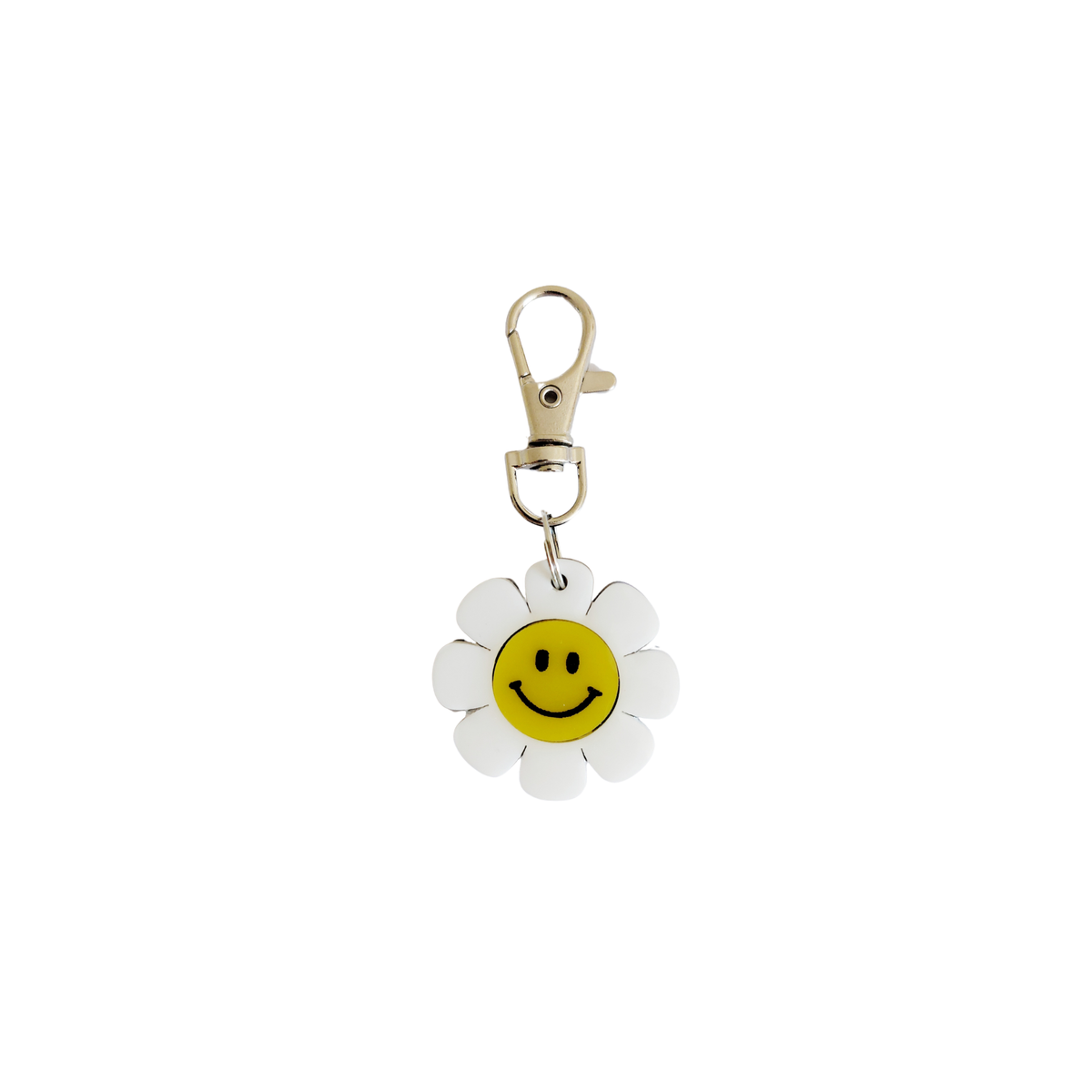 Placa ID Happy Face Flower
