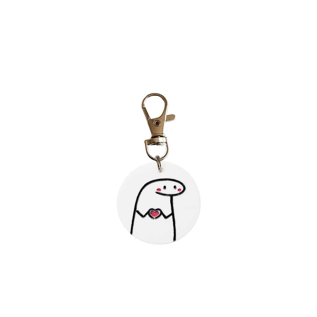 Placa ID Flork Corazón