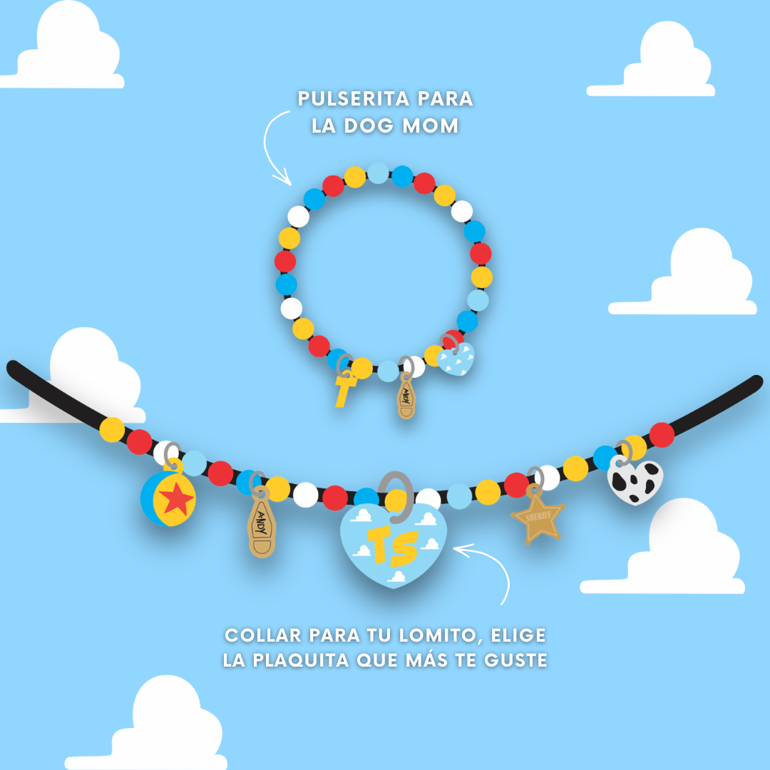 Collar + Placa + Pulsera Toy Story
