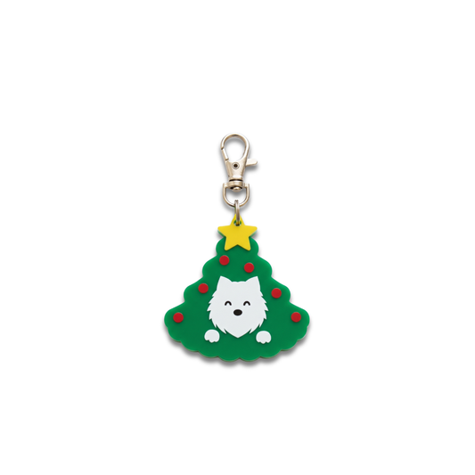 Placa ID Xmas Tree Dog