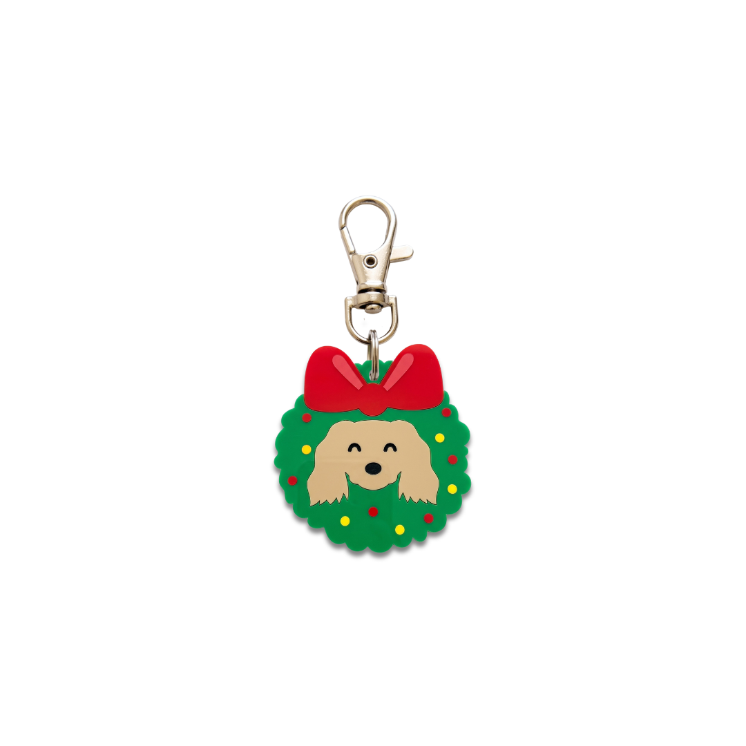Placa ID Xmas Dog