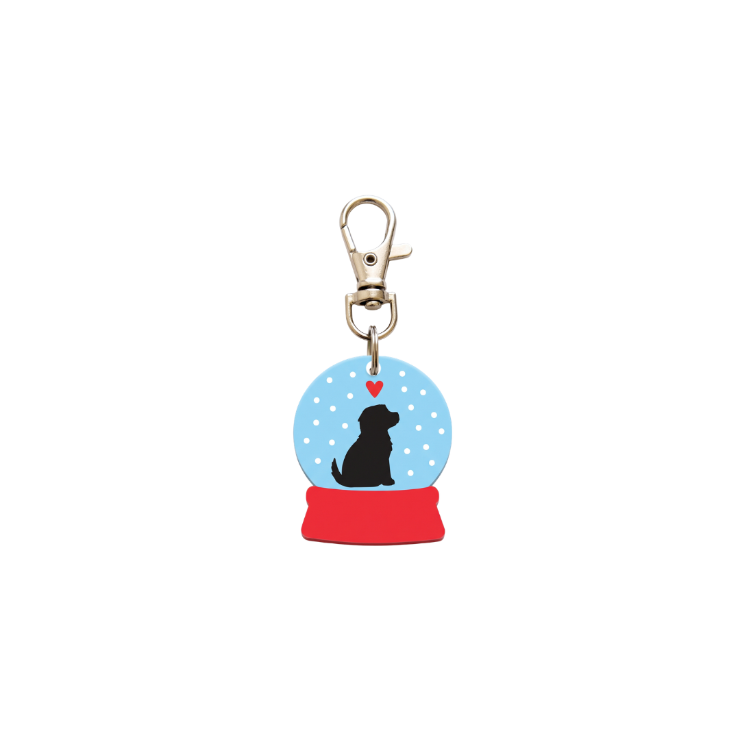 Placa ID Xmas Dog Ball