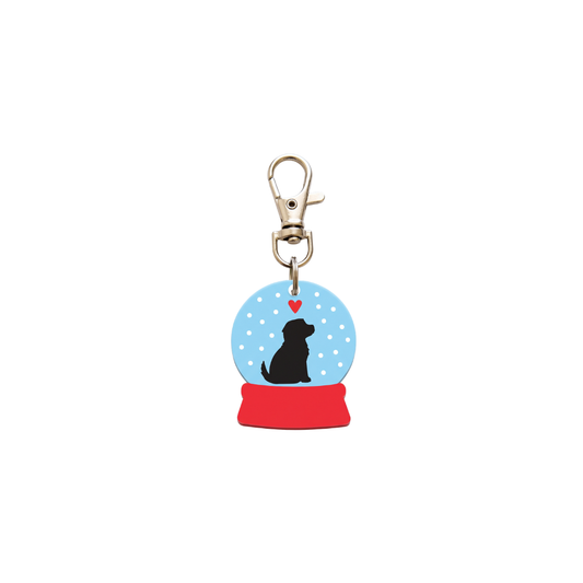 Placa ID Xmas Dog Ball