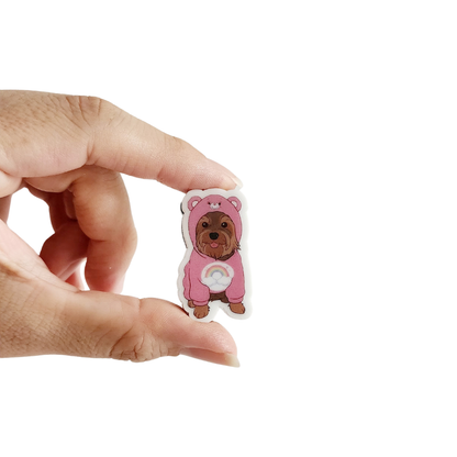Kit Placa ID + Stickers + Iman Osito con tu carita